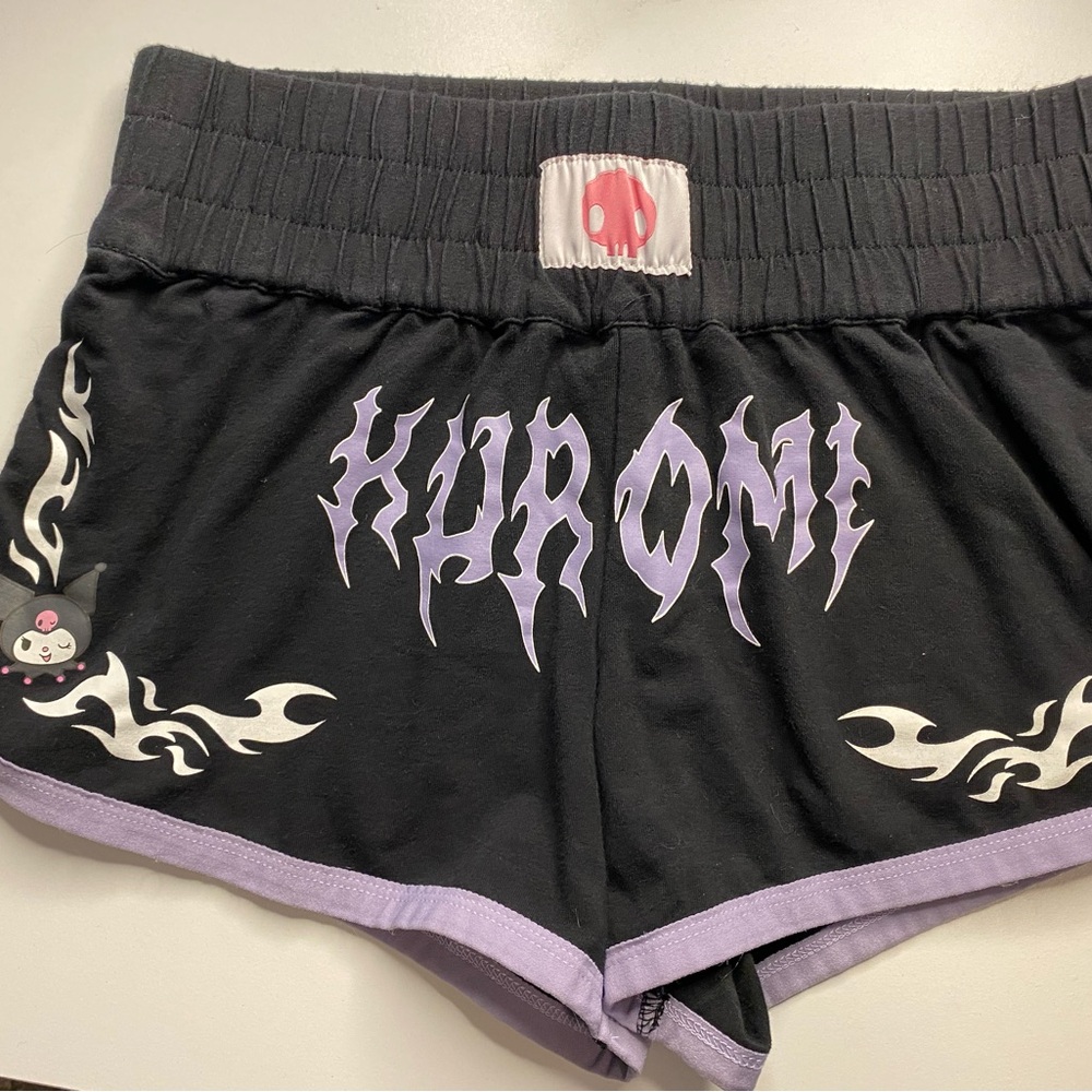Hot Topic Black and Purple Kuromi Shorts